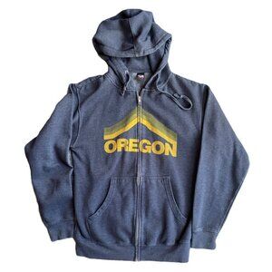 Oregon Navy Blue Zip Up Sweatshirt Estimated‎ Size Small Unisex